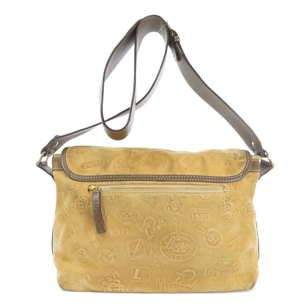 Loewe motif bag suede shoulder